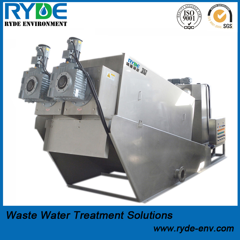 RDL402 Type Sludge Dewatering Multi Disc Screw Press Equipment for Wastewater