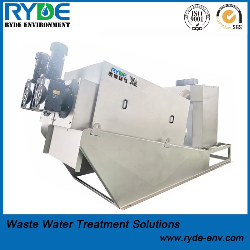 RDL352 Type Wastewater Treatment Sludge Dewatering Multi Disc Screw Press